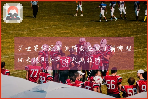 买世界杯冠军竞猜前应该了解哪些玩法规则和平台判断技巧